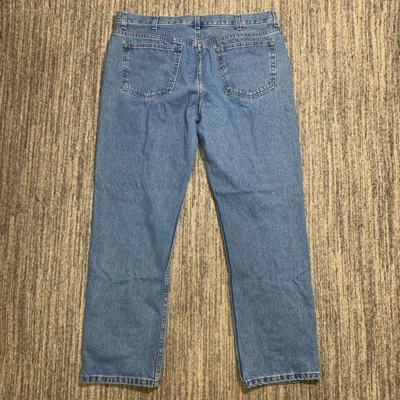 George Mens Size 38x32 Straight Leg Denim Jeans Blue Medium Wash 100% Cotton - Picture 5 of 5